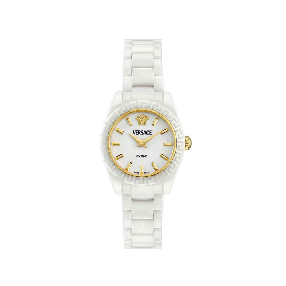Versace Women Embellished Dial & Ceramic Bracelet Style Straps Analogue Watch VE9F00224-thumb-0
