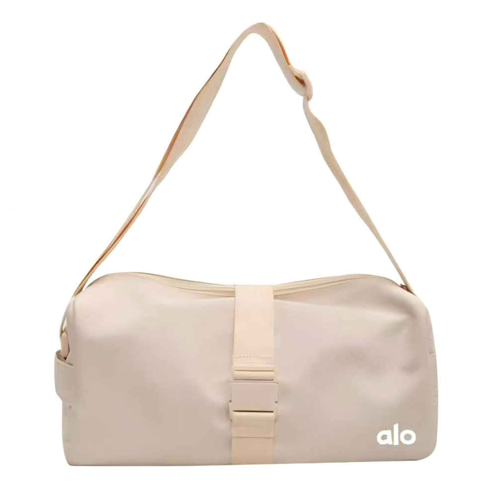 Alo Medium Cream Duffel Bag-thumb-0