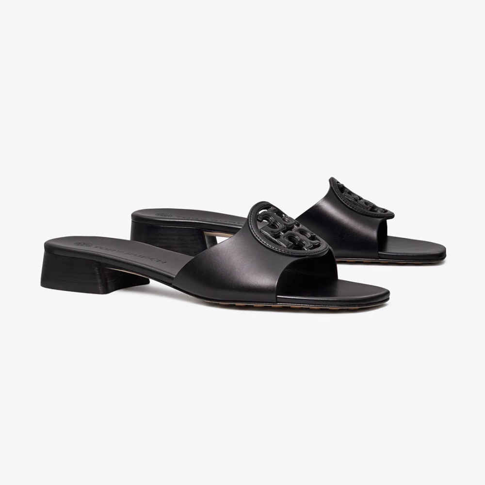 Tory Burch Bombé Miller Black Slide Sandals-1