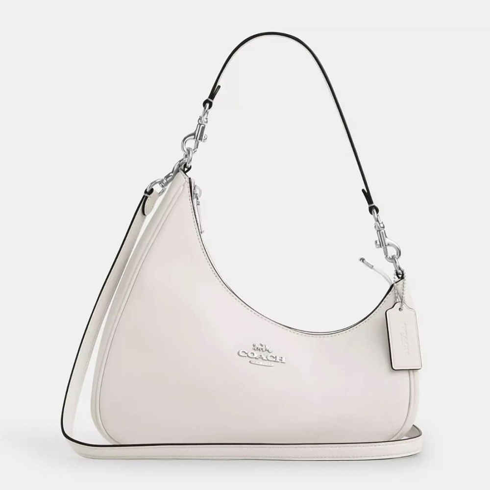 Coach Teri Twisted White Shoulder Bag-5