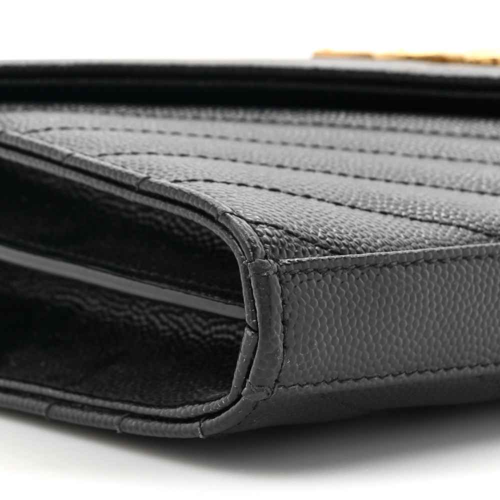 YSL Envelope Style Black Sling Bag-3