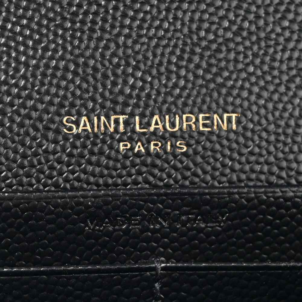 YSL Envelope Style Black Sling Bag-7