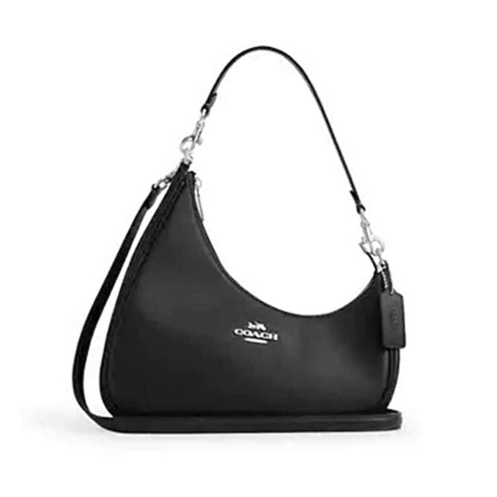 Coach Teri Twisted Black Shoulder Bag-thumb-0
