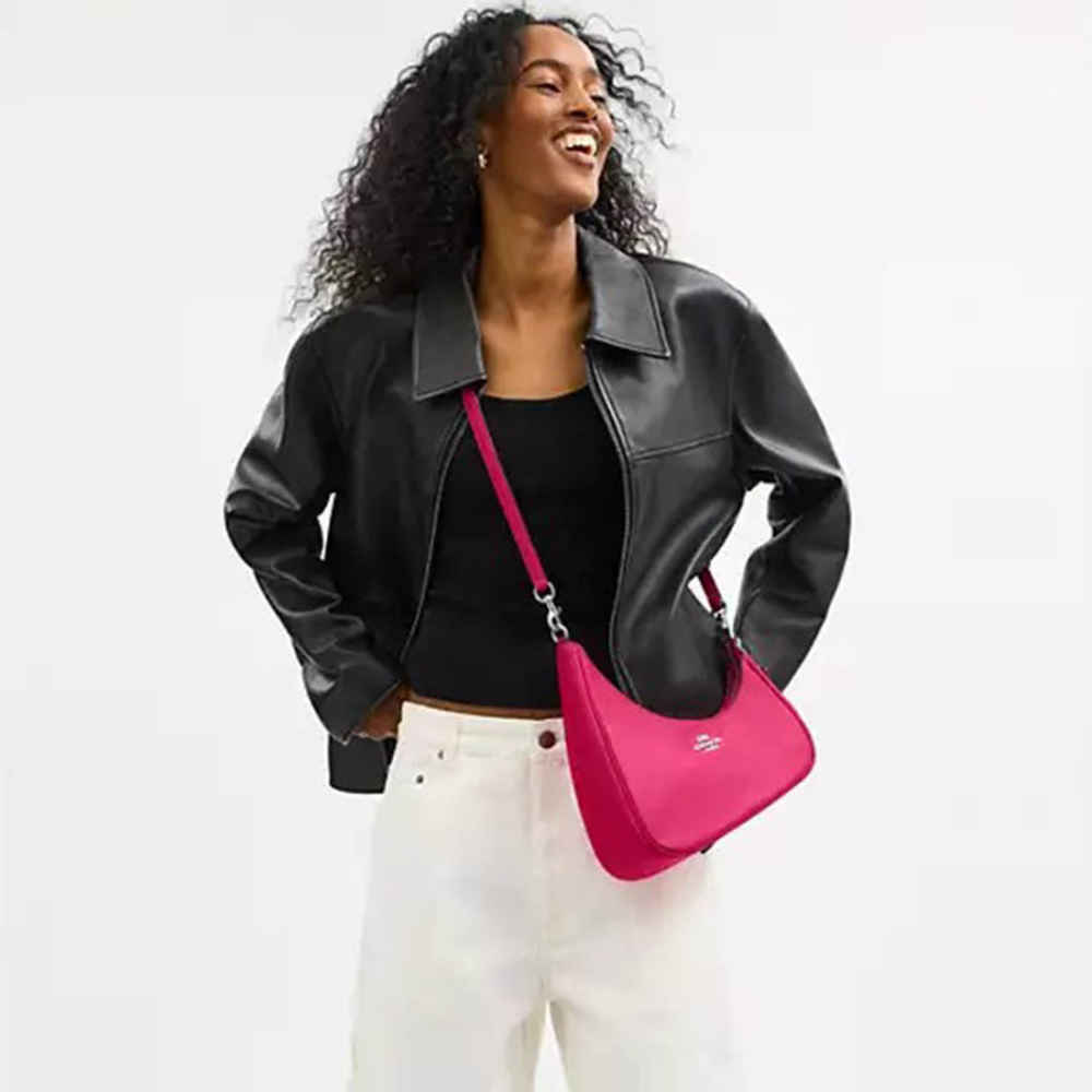 Coach Teri Twisted Pink Shoulder Bag-4