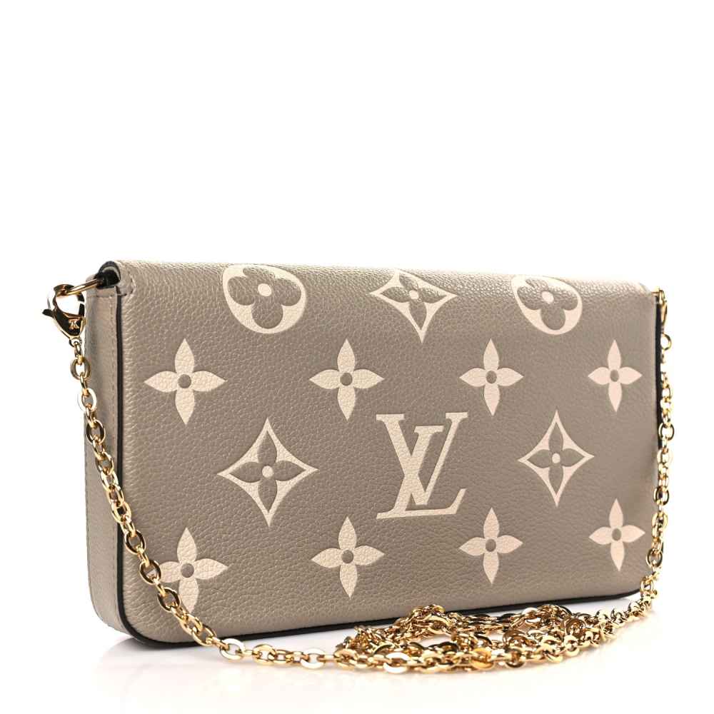 Louis Vuitton Felicie Beige & White Shoulder Bag-1