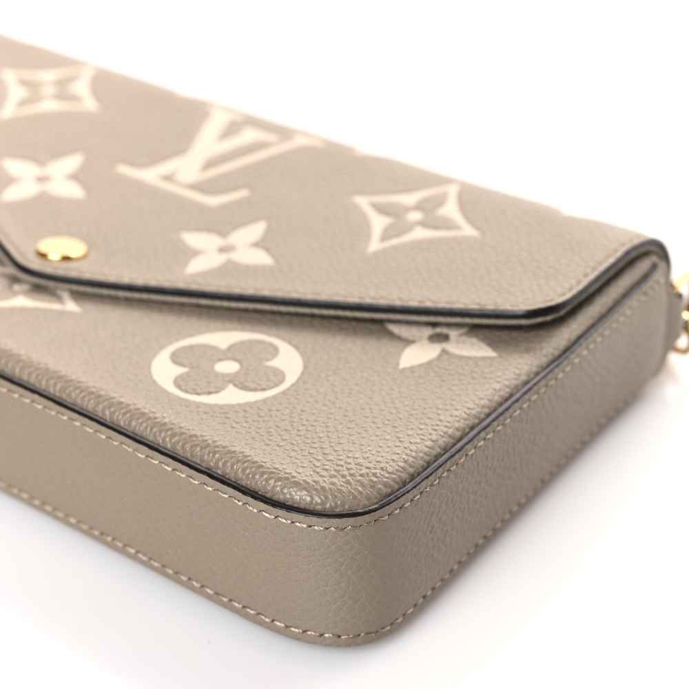 Louis Vuitton Felicie Beige & White Shoulder Bag-4