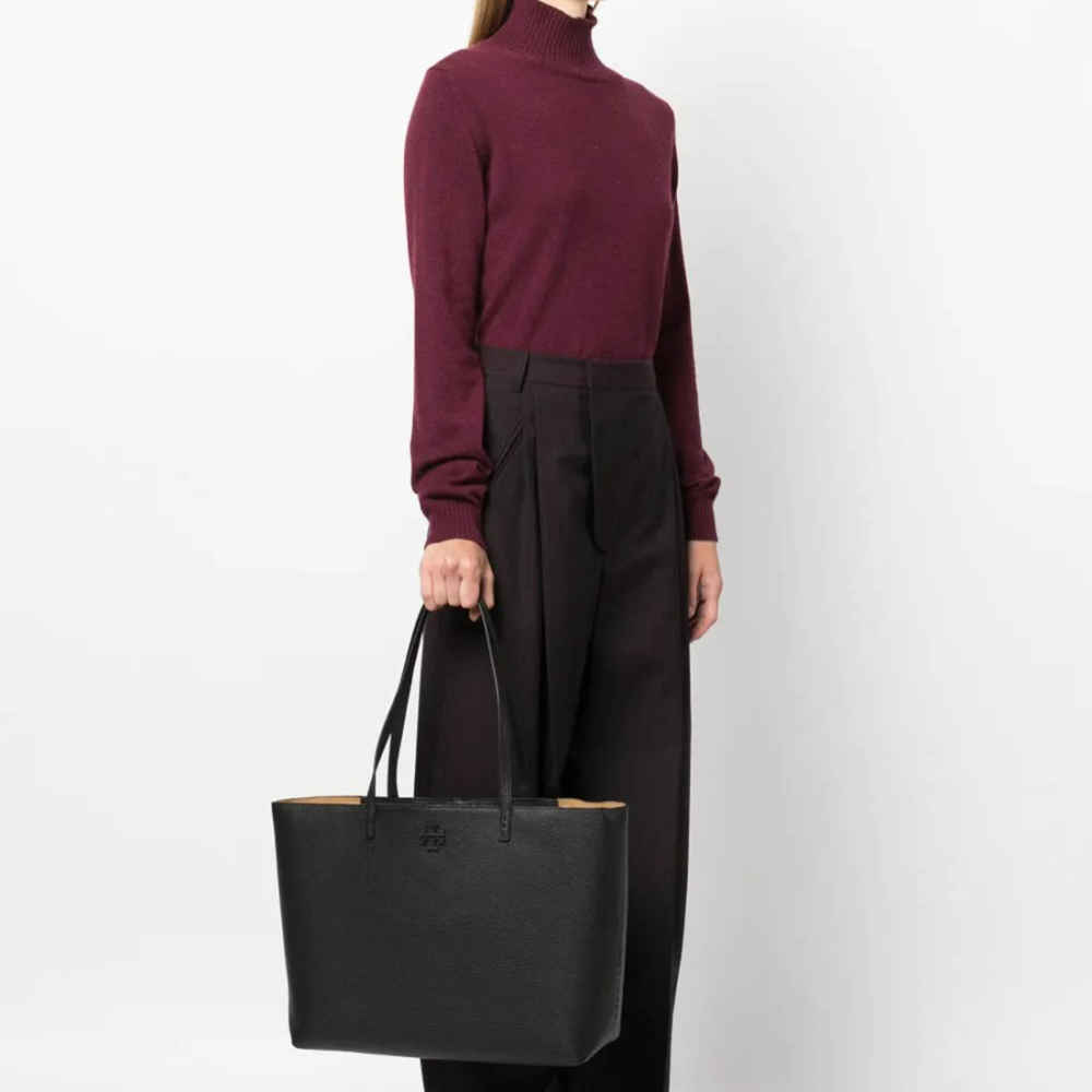 Tory Burch Mc Graw Black Tote Bag-2