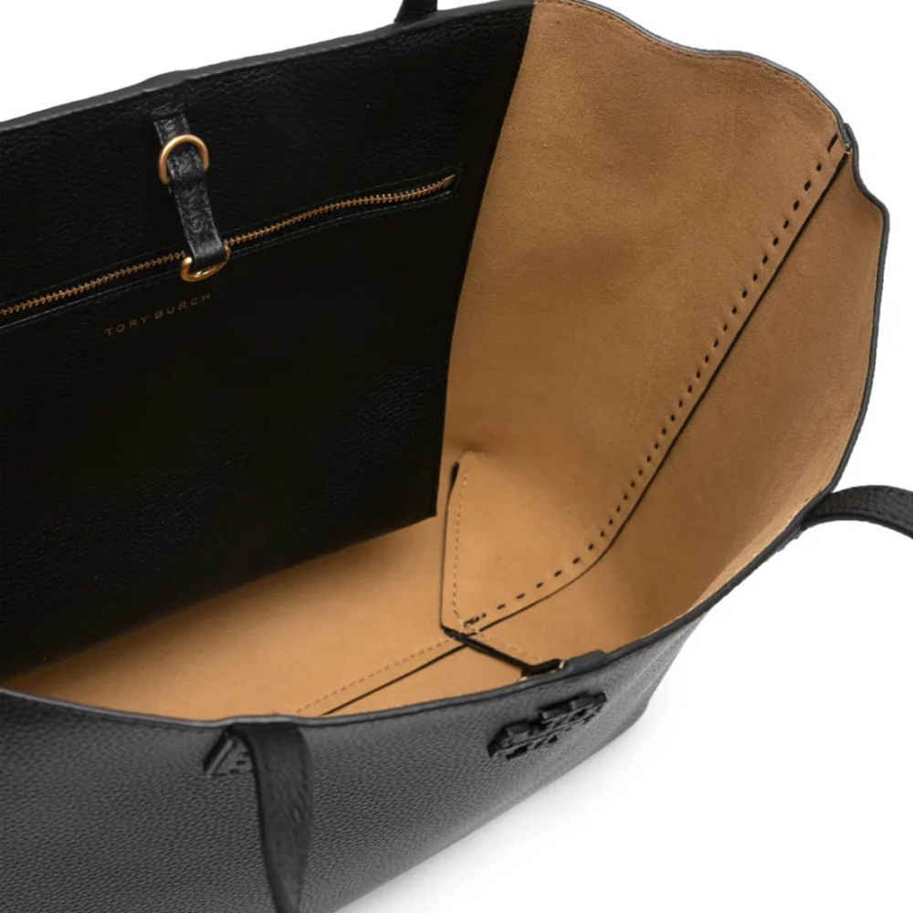 Tory Burch Mc Graw Black Tote Bag-4