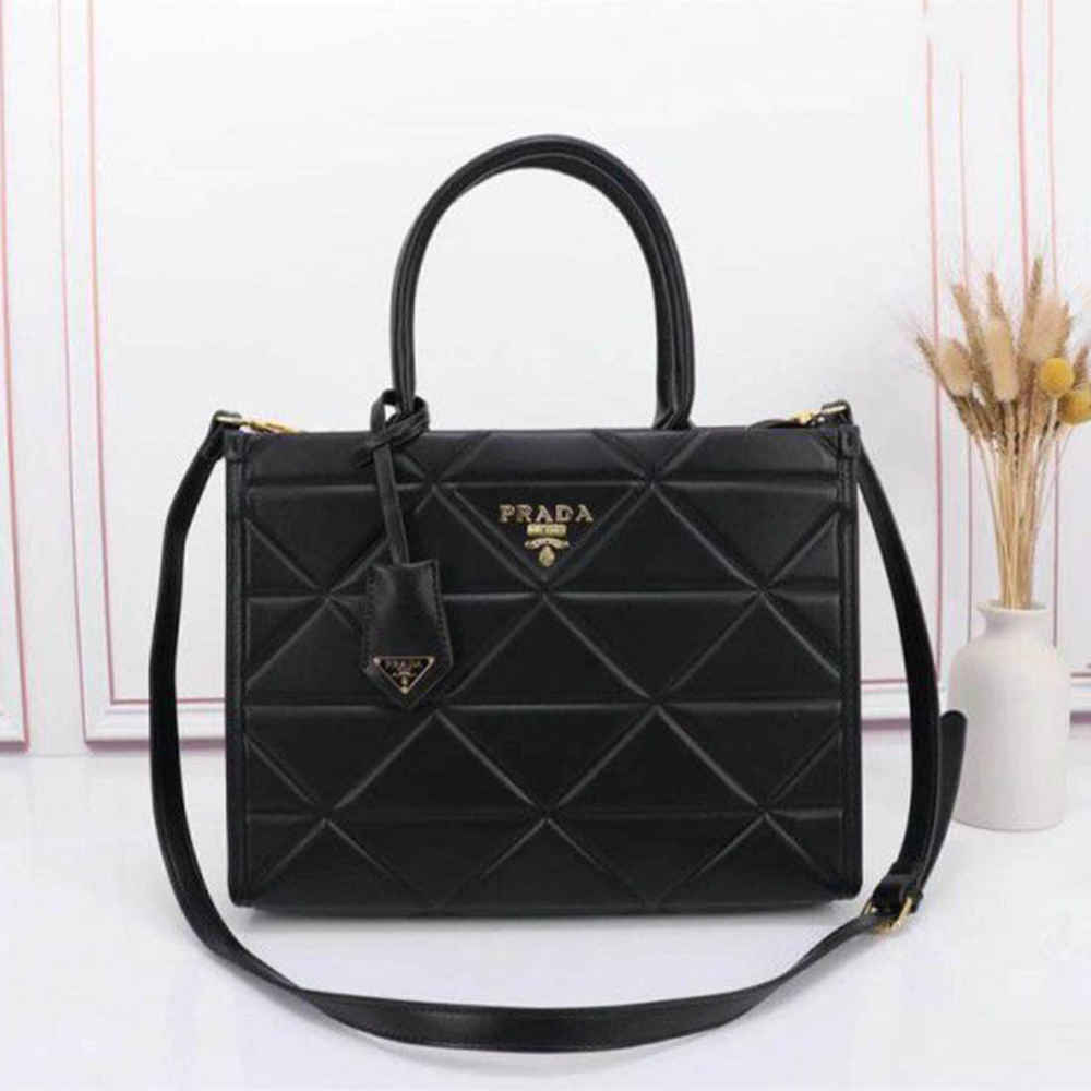 Prada Symbole Bag Large Black Leather Bag-1