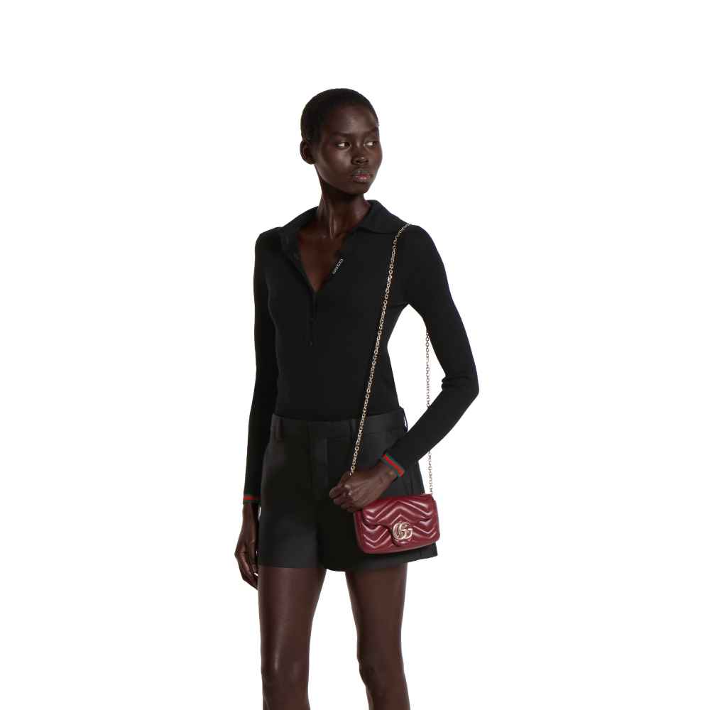 Gucci Matelasse Super Mini GG Wine Sling Bag-7