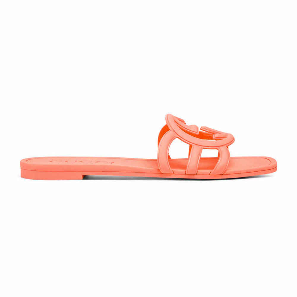 Gucci Orange Women's Interlocking G slide sandal-5