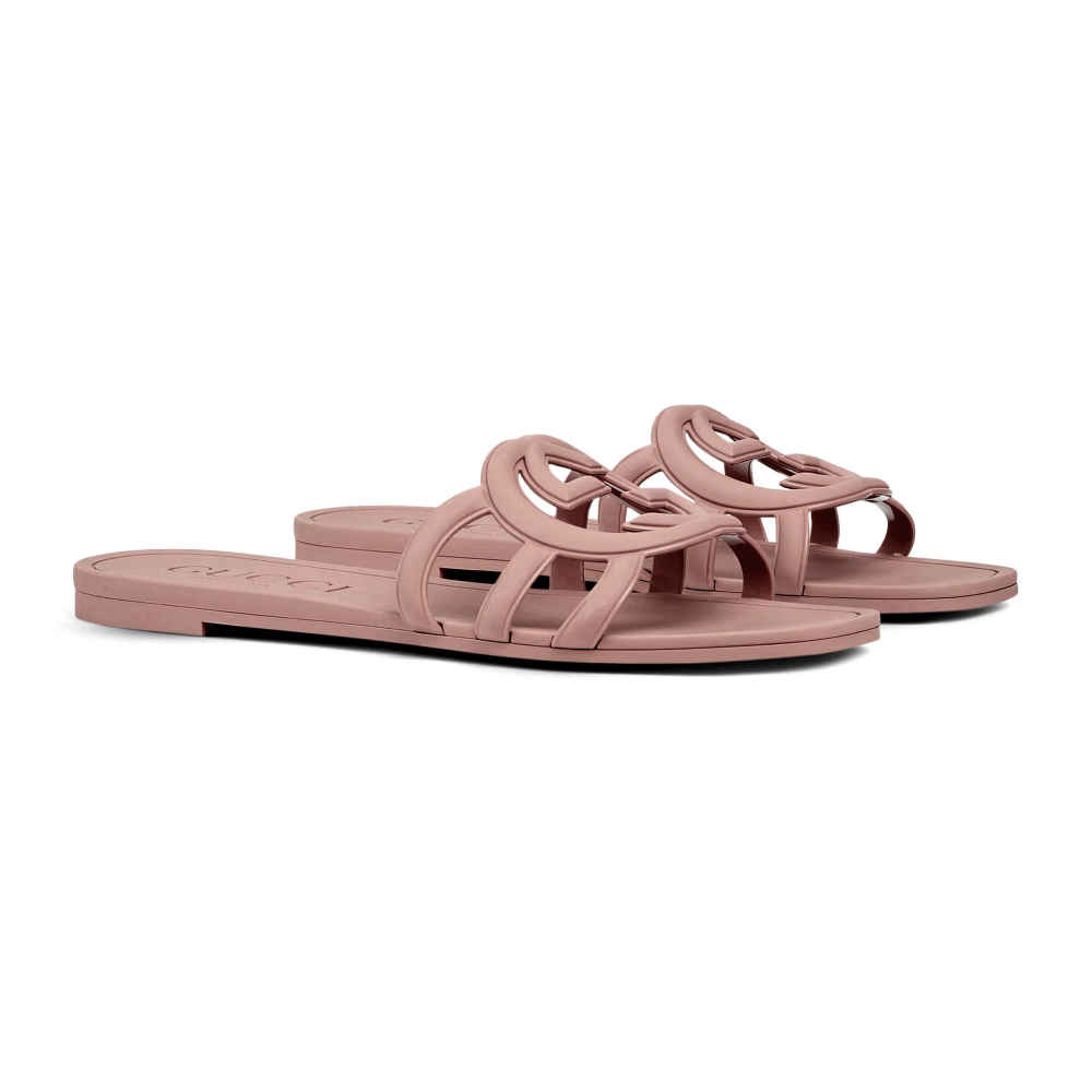 Gucci Beige Women's Interlocking G slide sandal-1