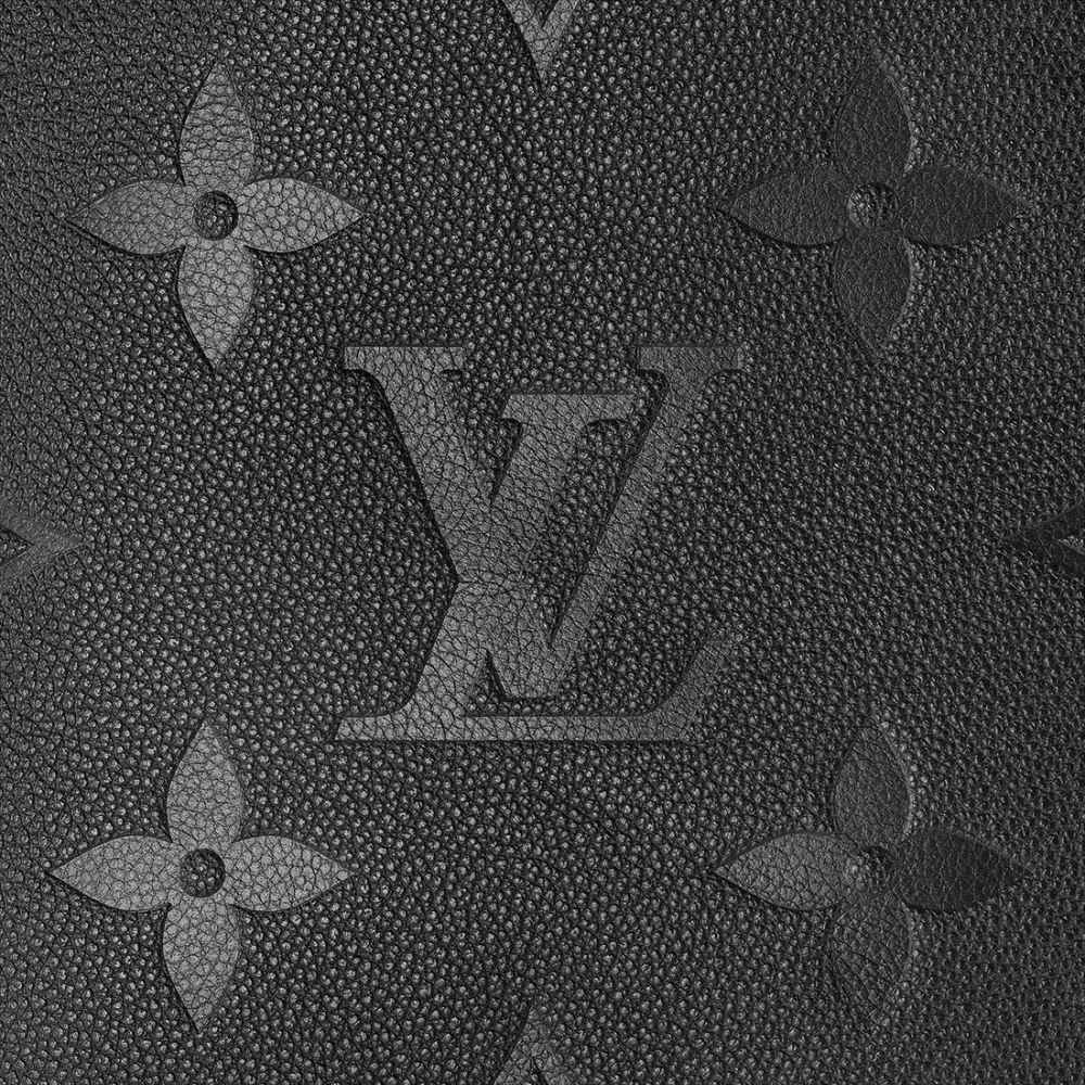 Louis Vuitton Solid Shades Embossed Neverfull Black Tote Bag-4