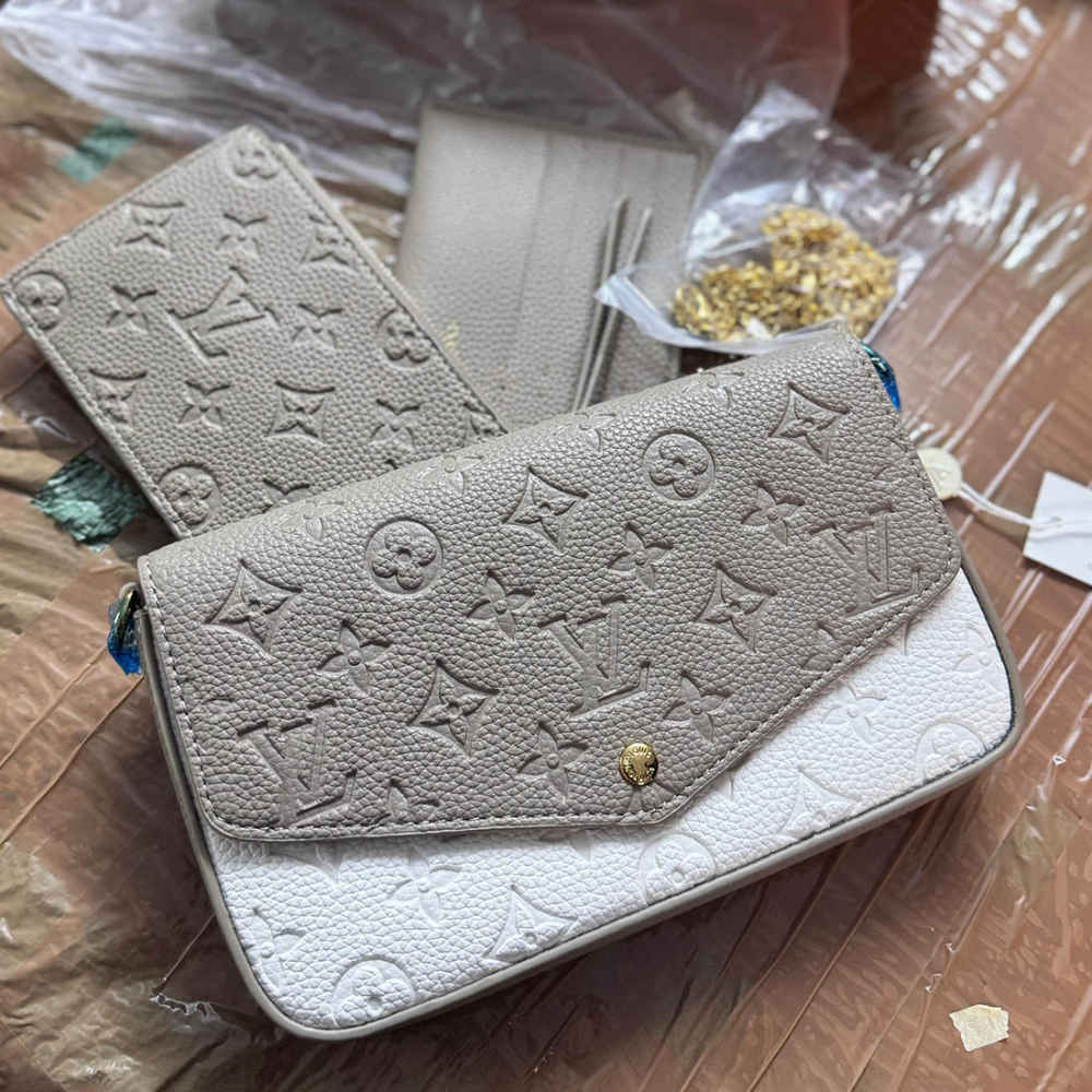 Louis Vuitton Felicie White Shoulder Bag-thumb-0