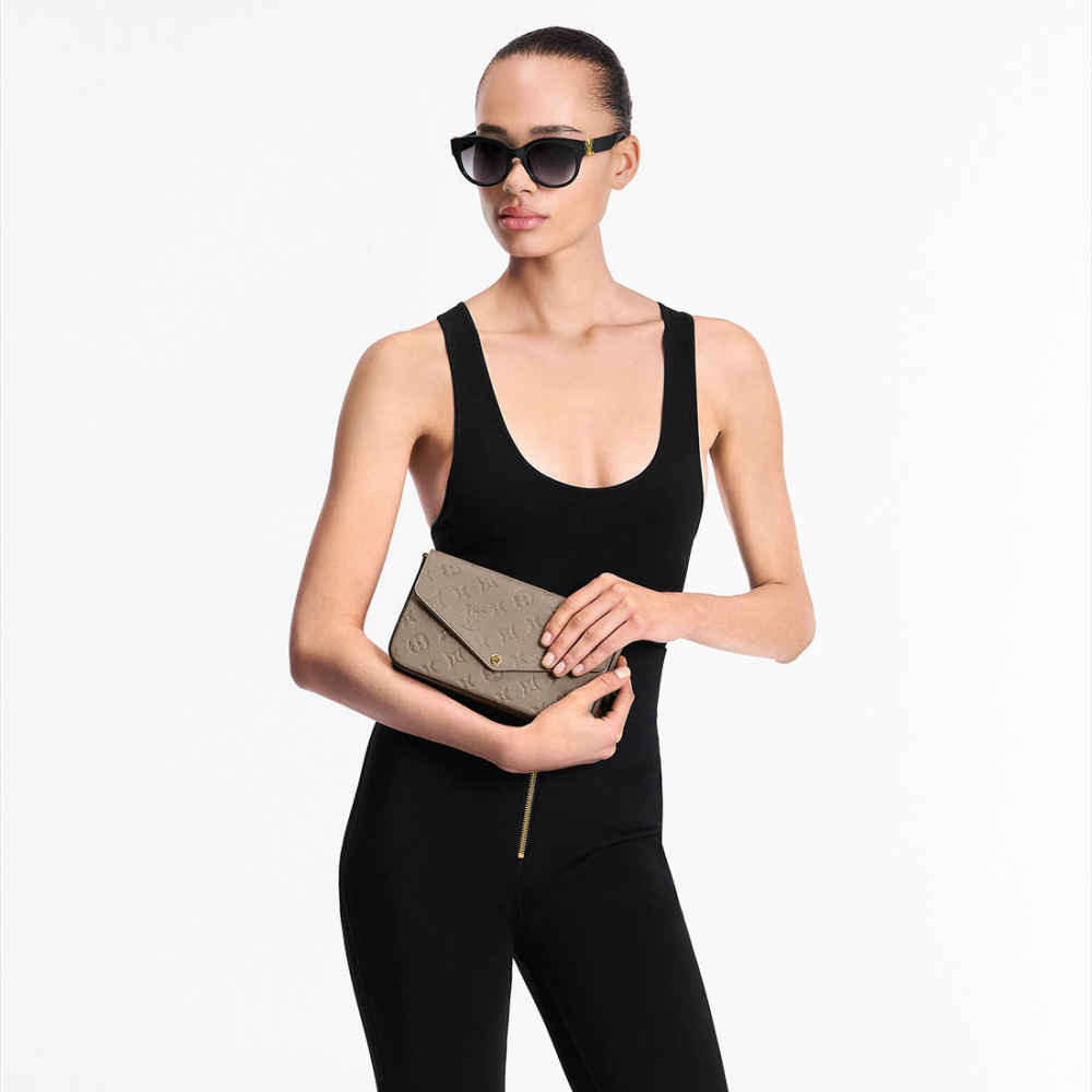 Louis Vuitton Felicie Beige Shoulder Bag-6