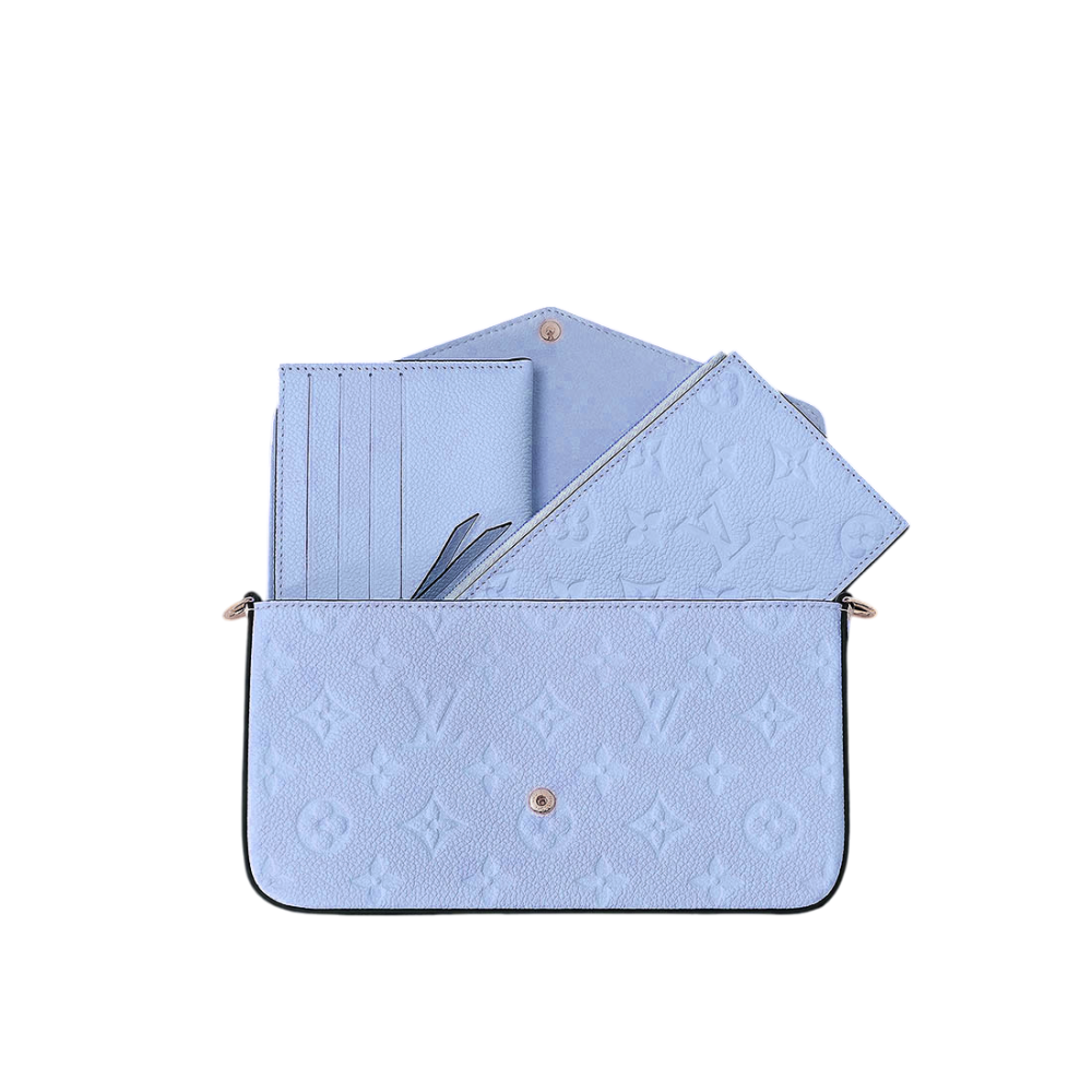 Louis Vuitton Felicie Blue Shoulder Bag-thumb-4