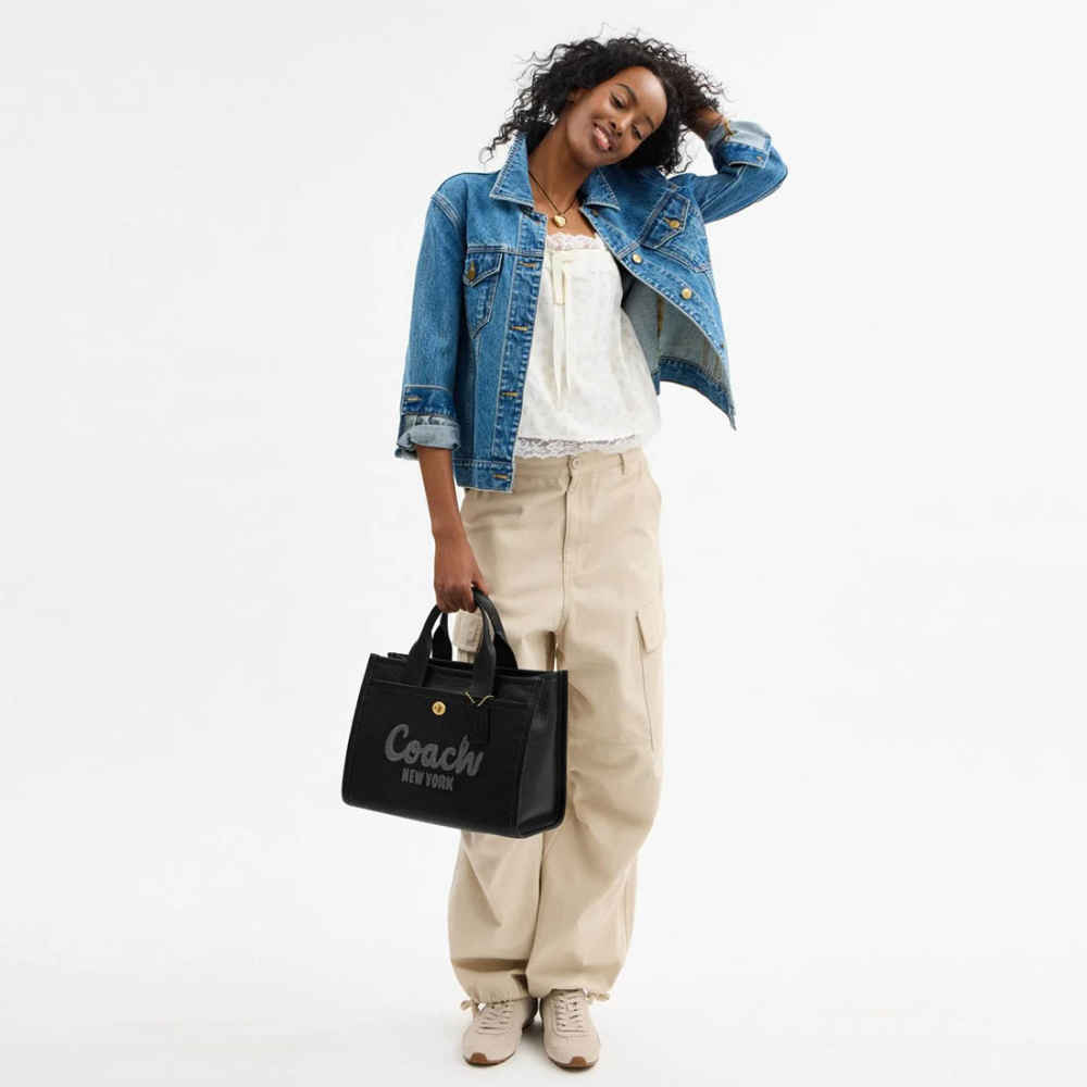 Coach Cargo 26 Black Tote Bag-thumb-5