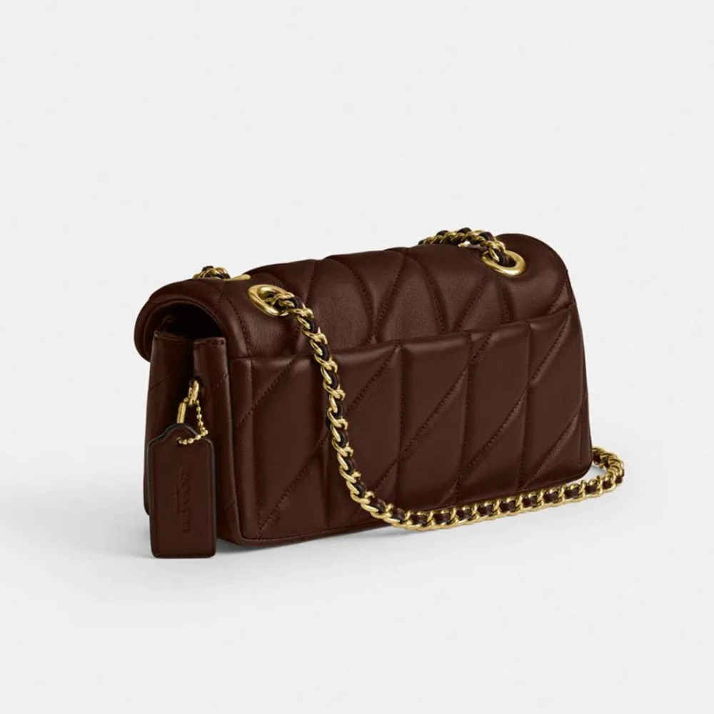 Coach Tabby 26 With Pillow Quilting Dark Wine Sling Bag-2
