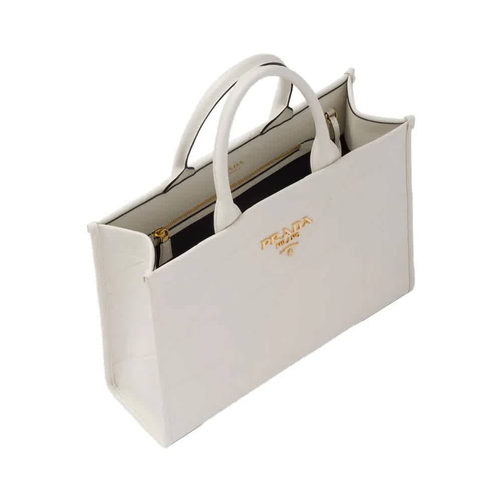 Prada Symbole Bag Large White Leather Bag-thumb-2