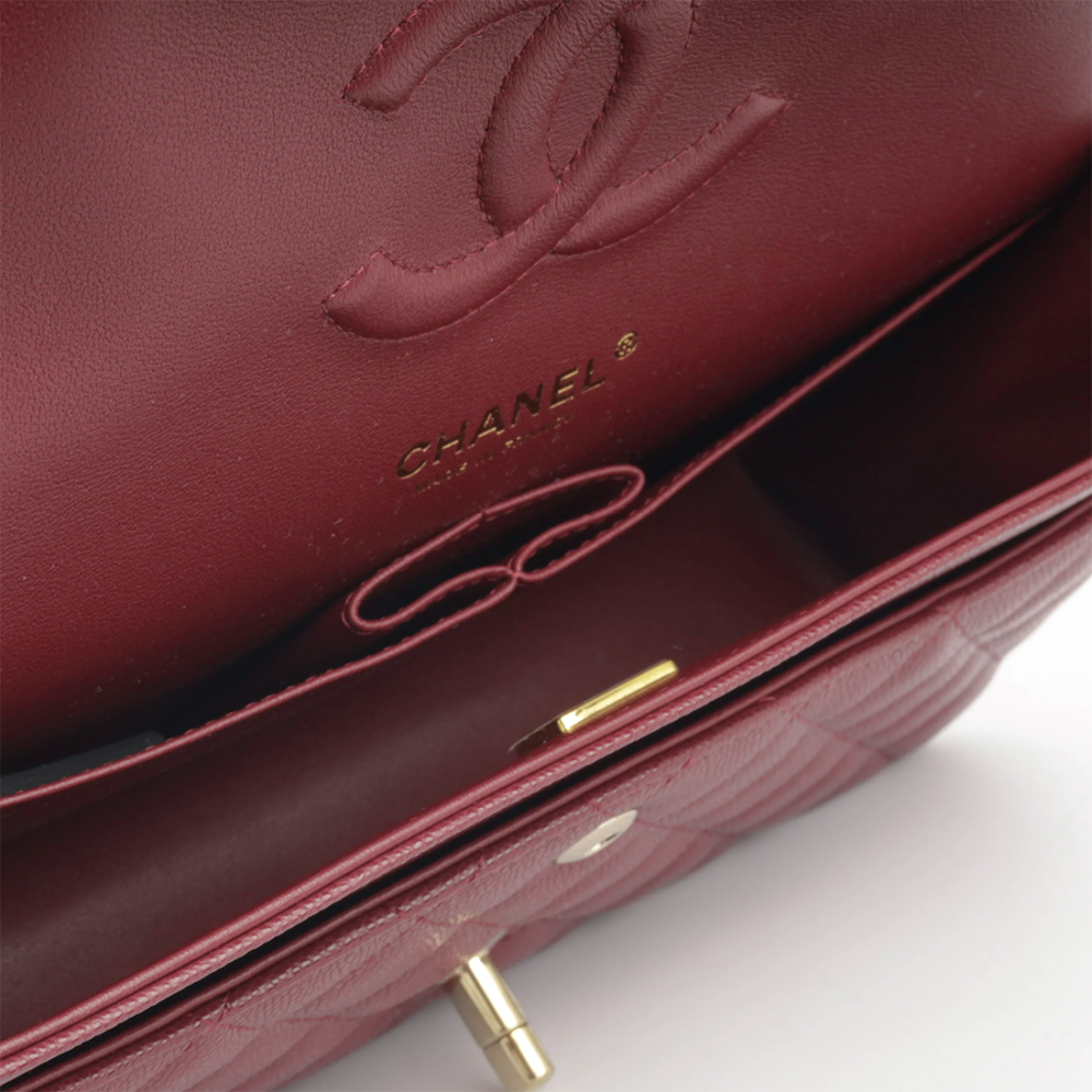 Chanel Jumbo Classic Wine Flap Bag-4