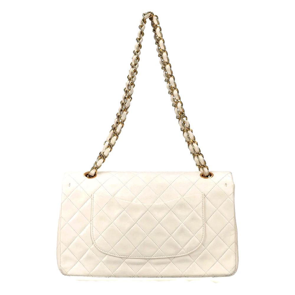 Chanel Jumbo Classic White Flap Bag-3