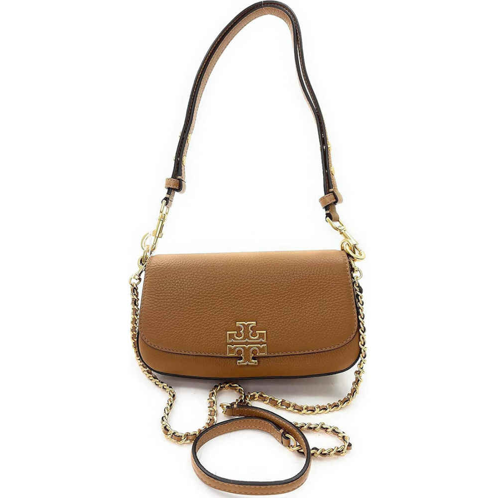 Tory Burch Britten Convertible Brown Crossbody Bag-4