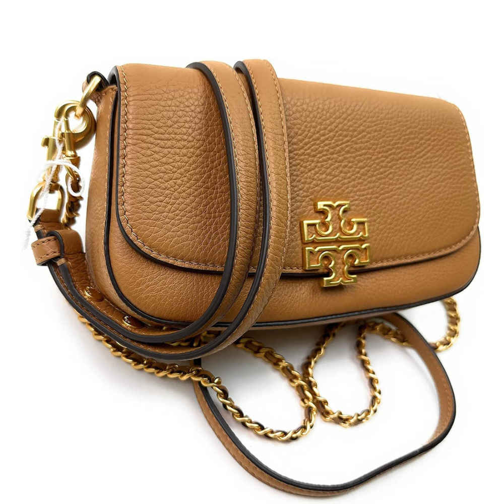 Tory Burch Britten Convertible Brown Crossbody Bag-1