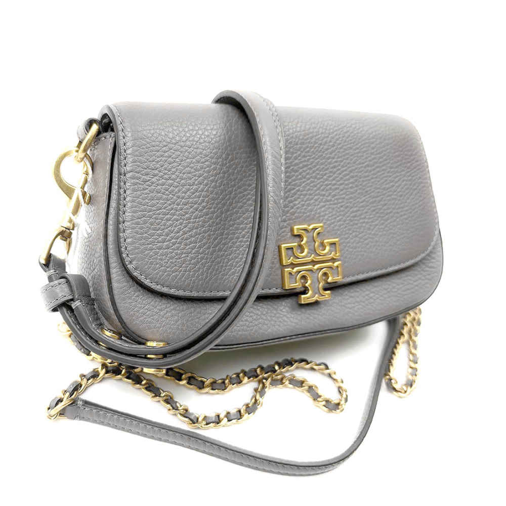 Tory Burch Britten Convertible Grey Crossbody Bag-1