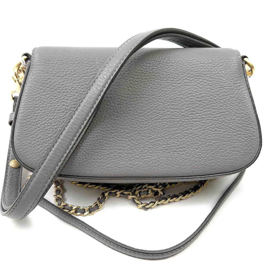 Tory Burch Britten Convertible Grey Crossbody Bag-3