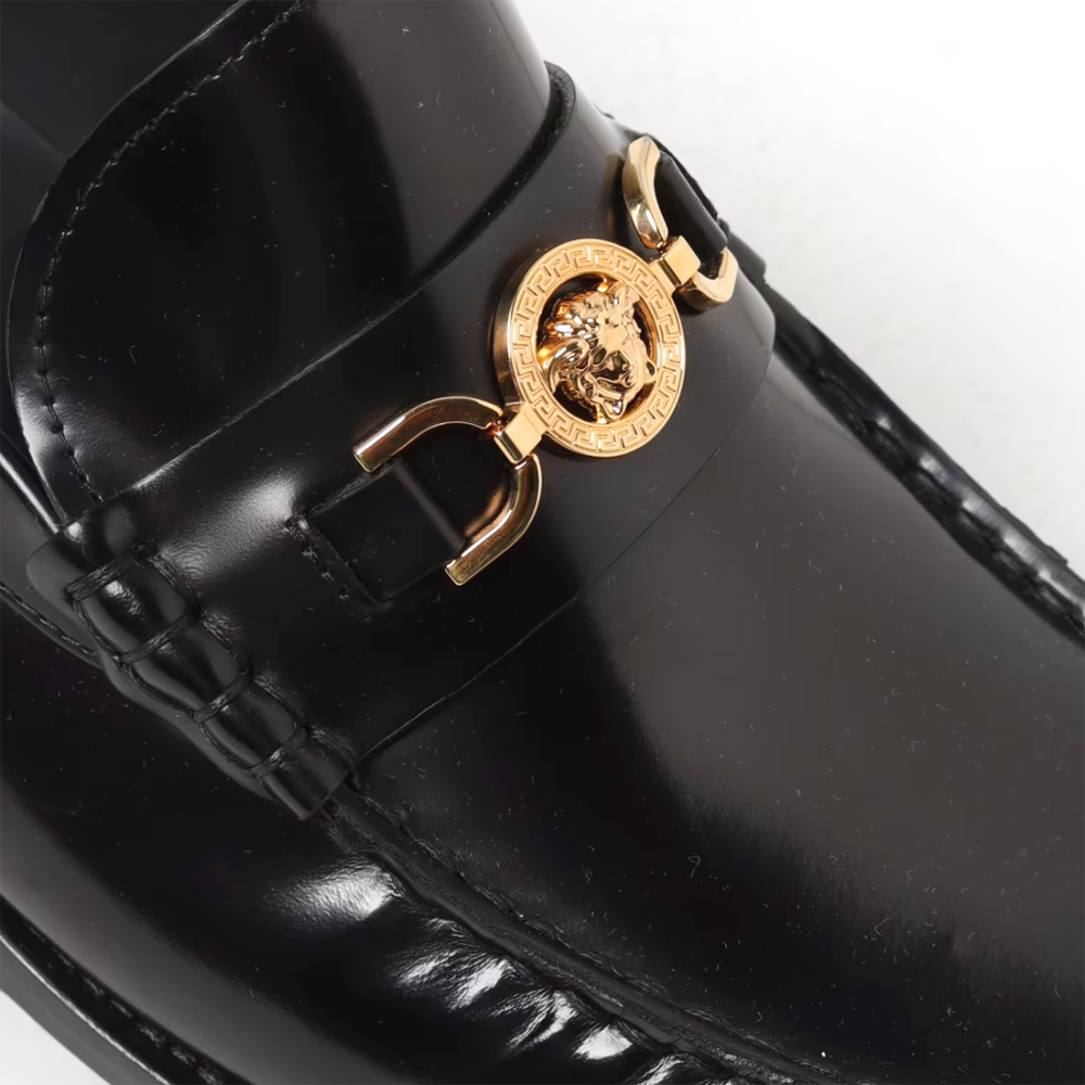 Versace Black Premium Quality Loafers-2