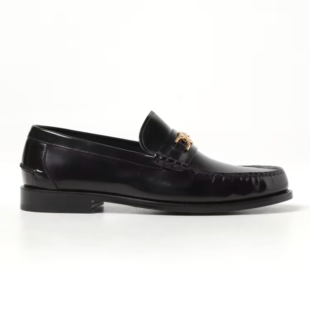 Versace Black Premium Quality Loafers-1