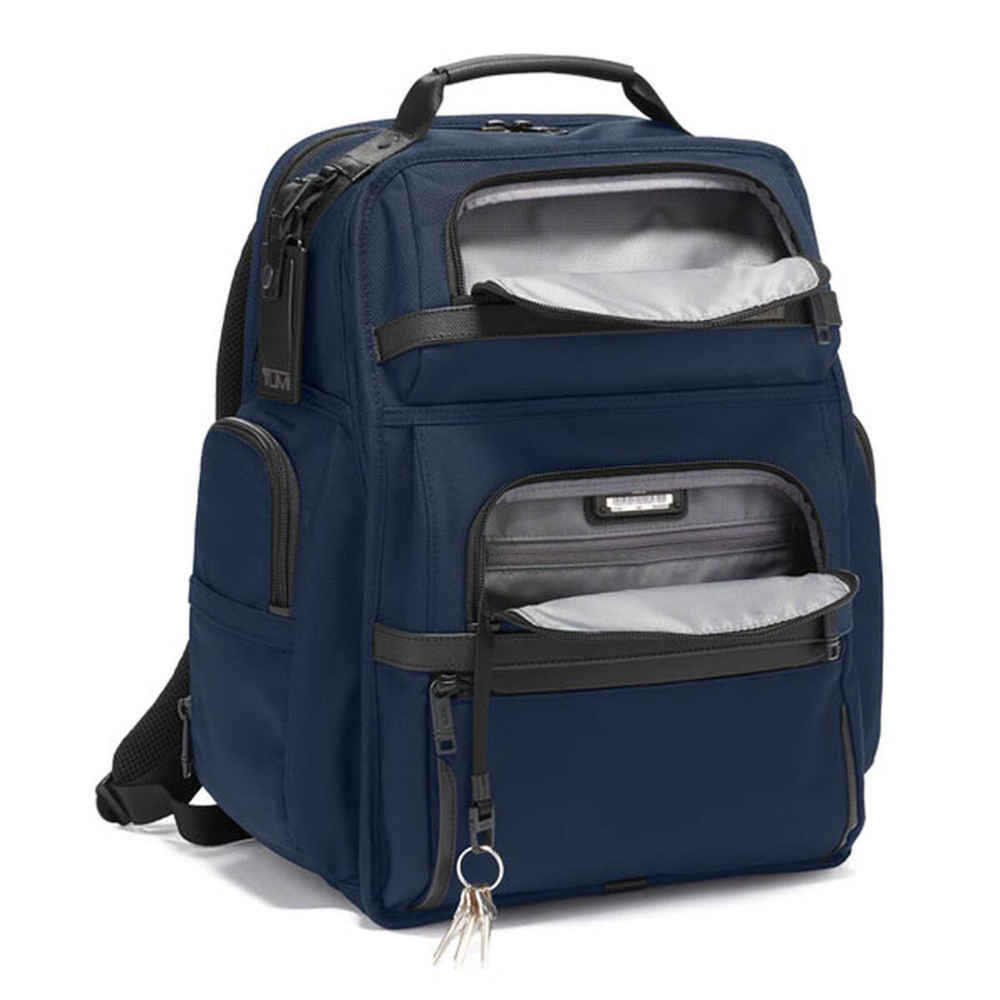 Tumi Alpha Brief Blue Backpack-3