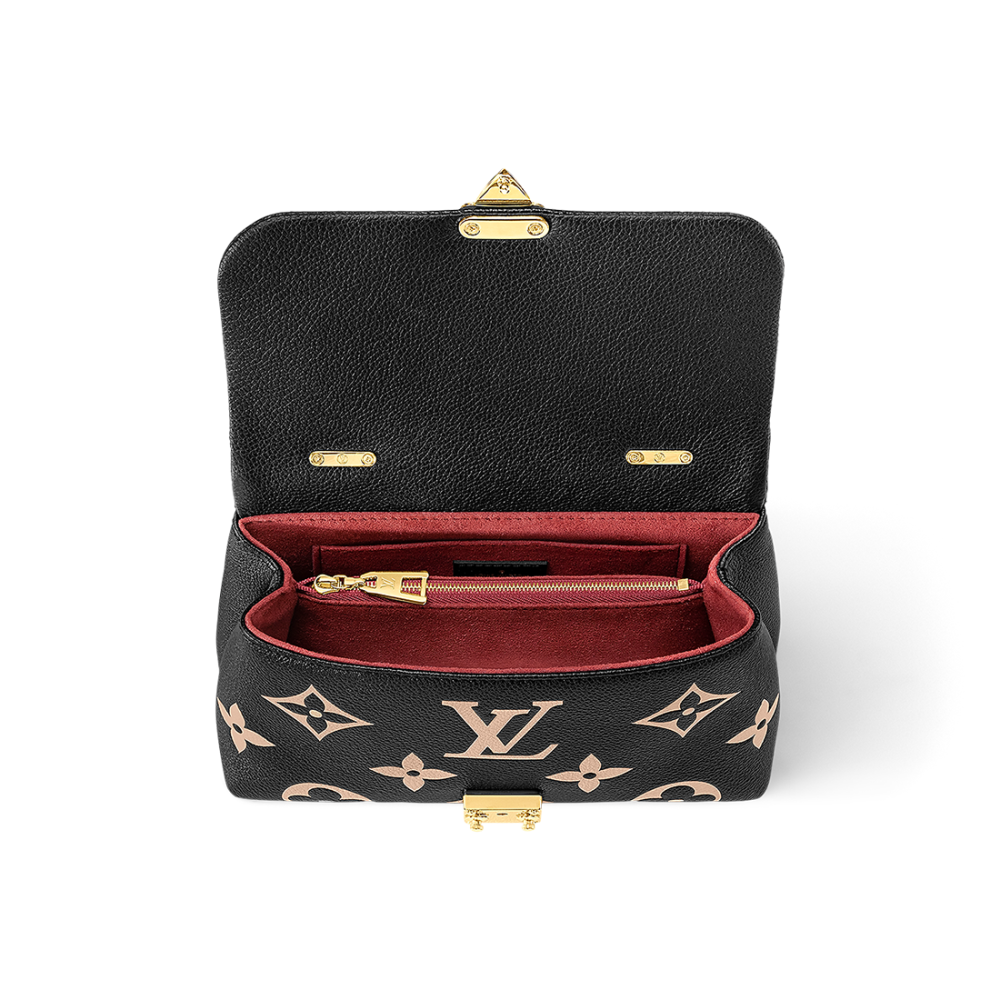 Louis Vuitton Madeleine Black & Cream Crossbody Bag-thumb-3