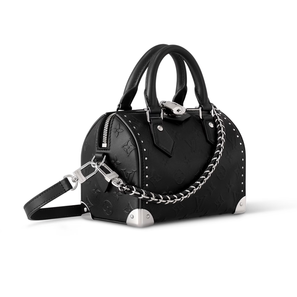 Louis Vuitton Embossed Black Cruise Handbag-2