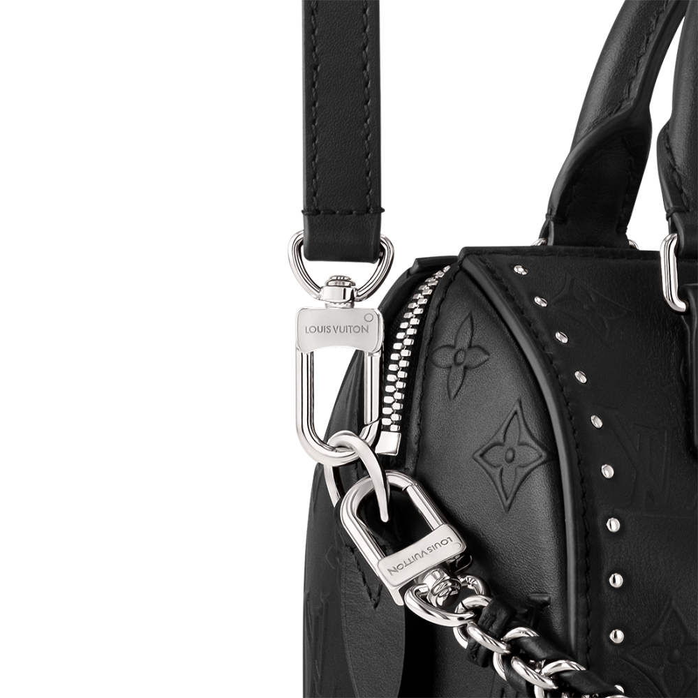 Louis Vuitton Embossed Black Cruise Handbag-4