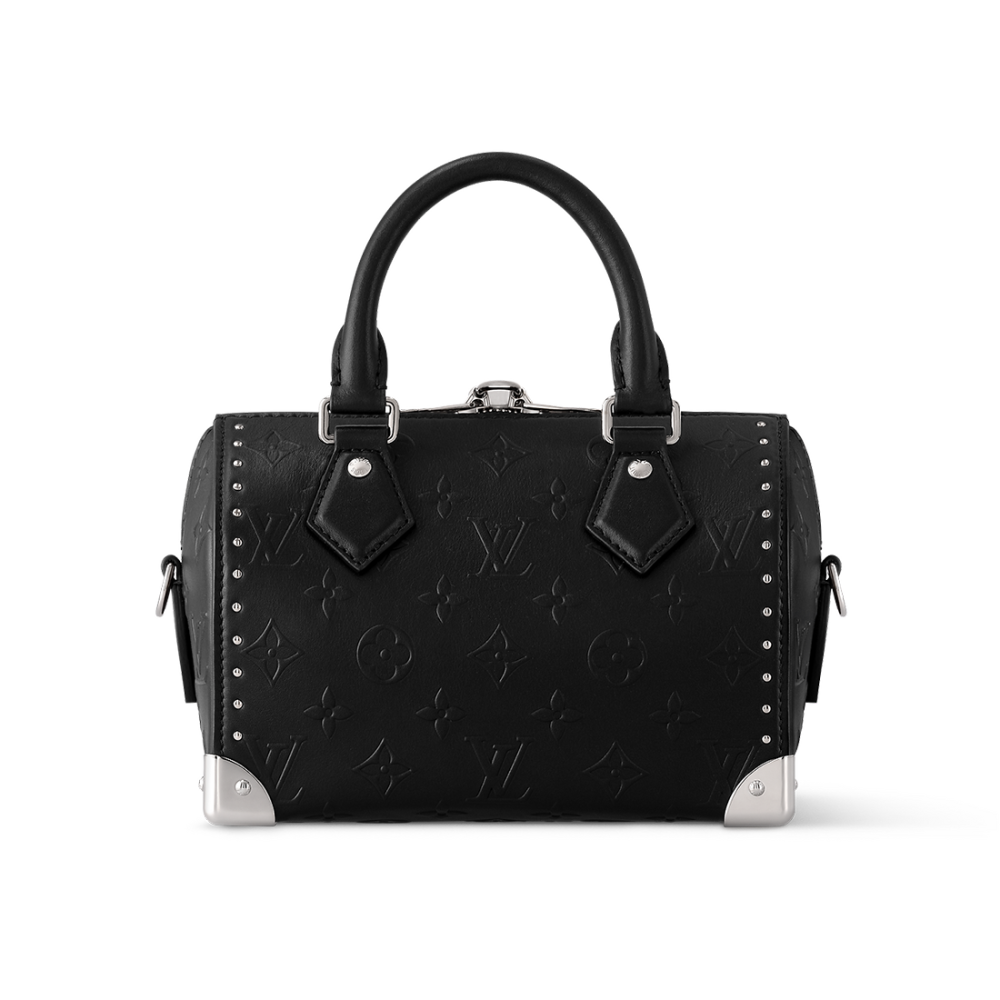 Louis Vuitton Embossed Black Cruise Handbag-1