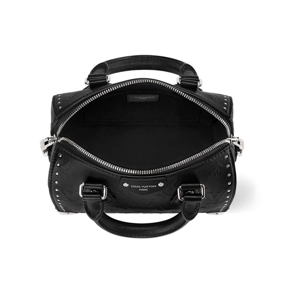 Louis Vuitton Embossed Black Cruise Handbag-3