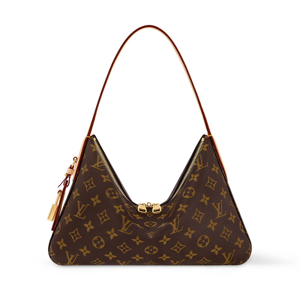 Louis Vuitton Slouchy Brown Tote Bag-thumb-0