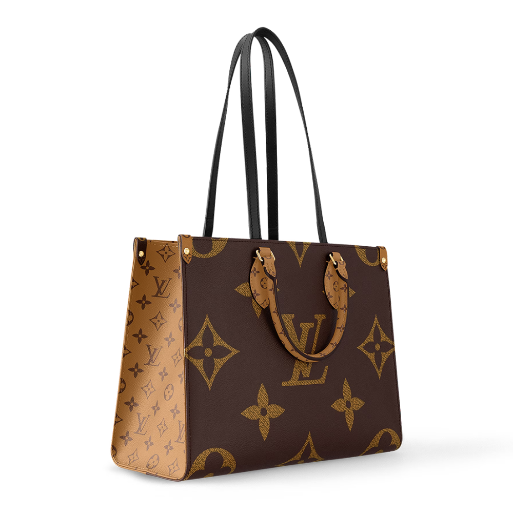 Louis Vuitton Onthego MM Brown Tote Bag-1