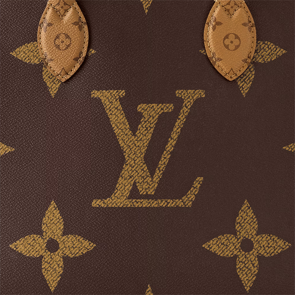 Louis Vuitton Onthego MM Brown Tote Bag-3