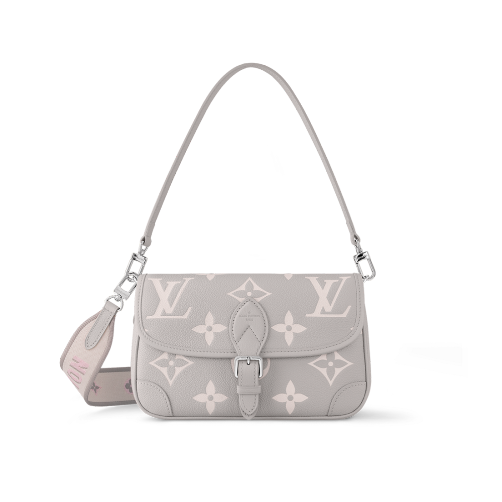 Louis Vuitton Montaigne Beige Leather Shoulder Bag-thumb-0