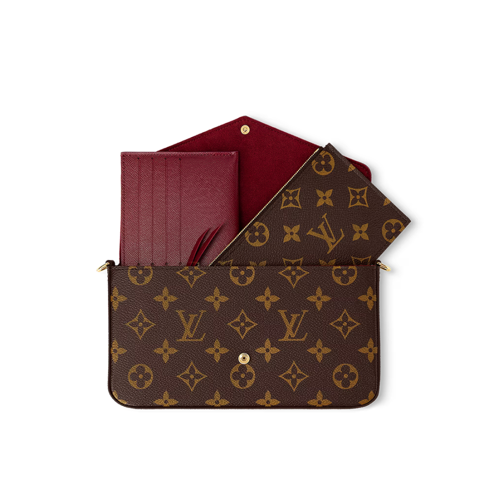 Louis Vuitton Felicie Brown Shoulder Bag-4