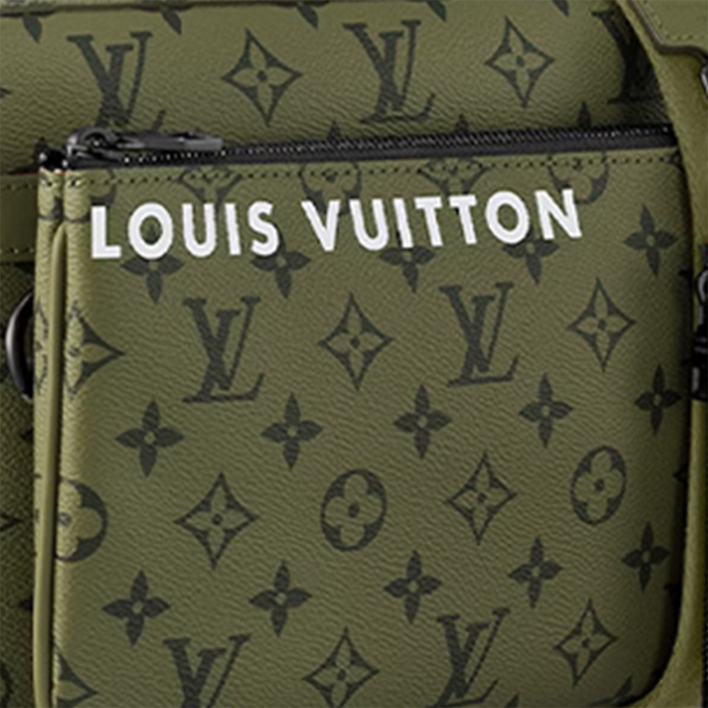 Louis Vuitton Abloh Trio Messenger Green Sling Bag-4