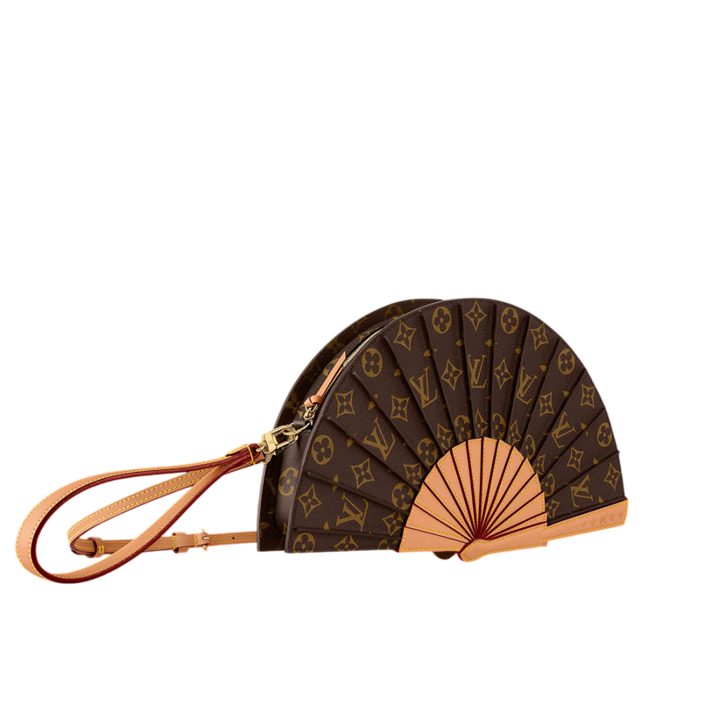 Louis Vuitton Brown Fan Handbag-thumb-1