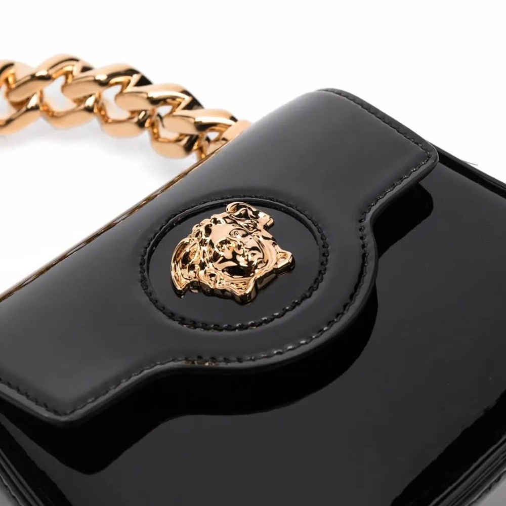 Versace Small La Medusa Black Handbag-2