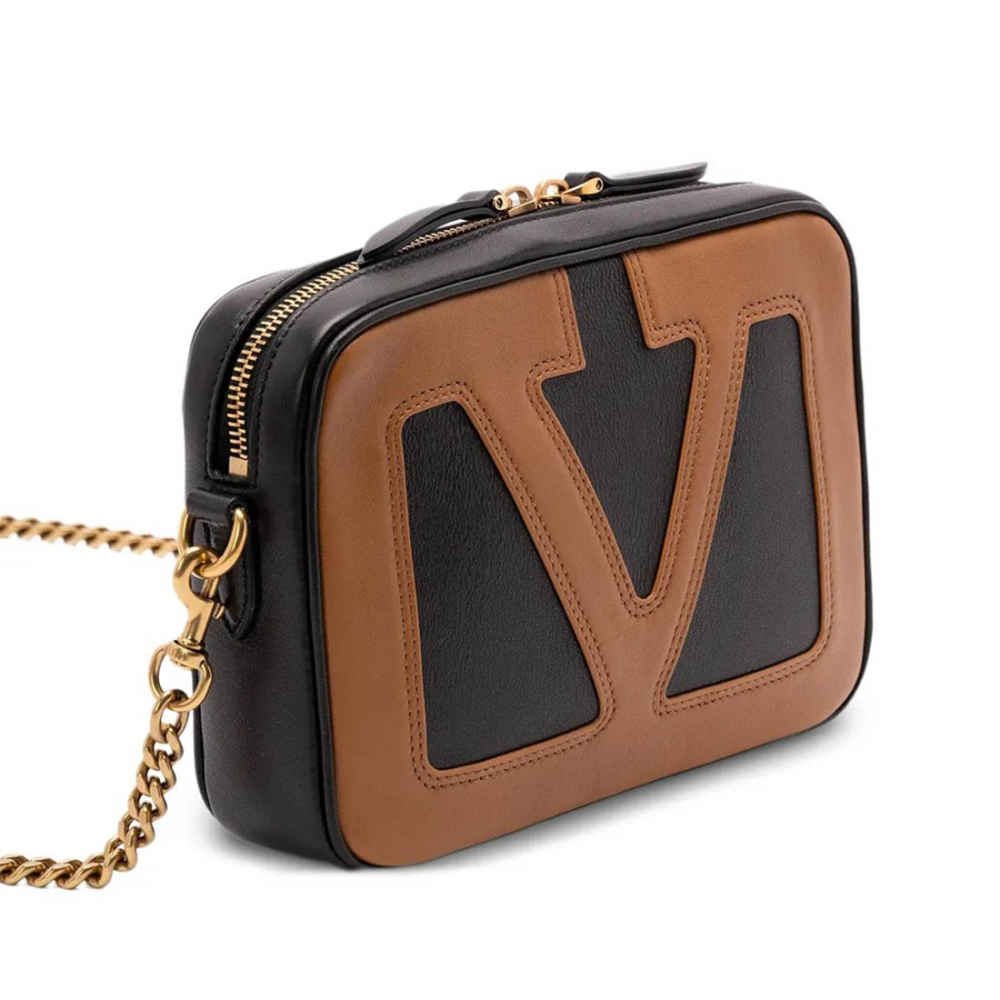 Valentino Viva Superstar V Logo Black Sling Bag-2