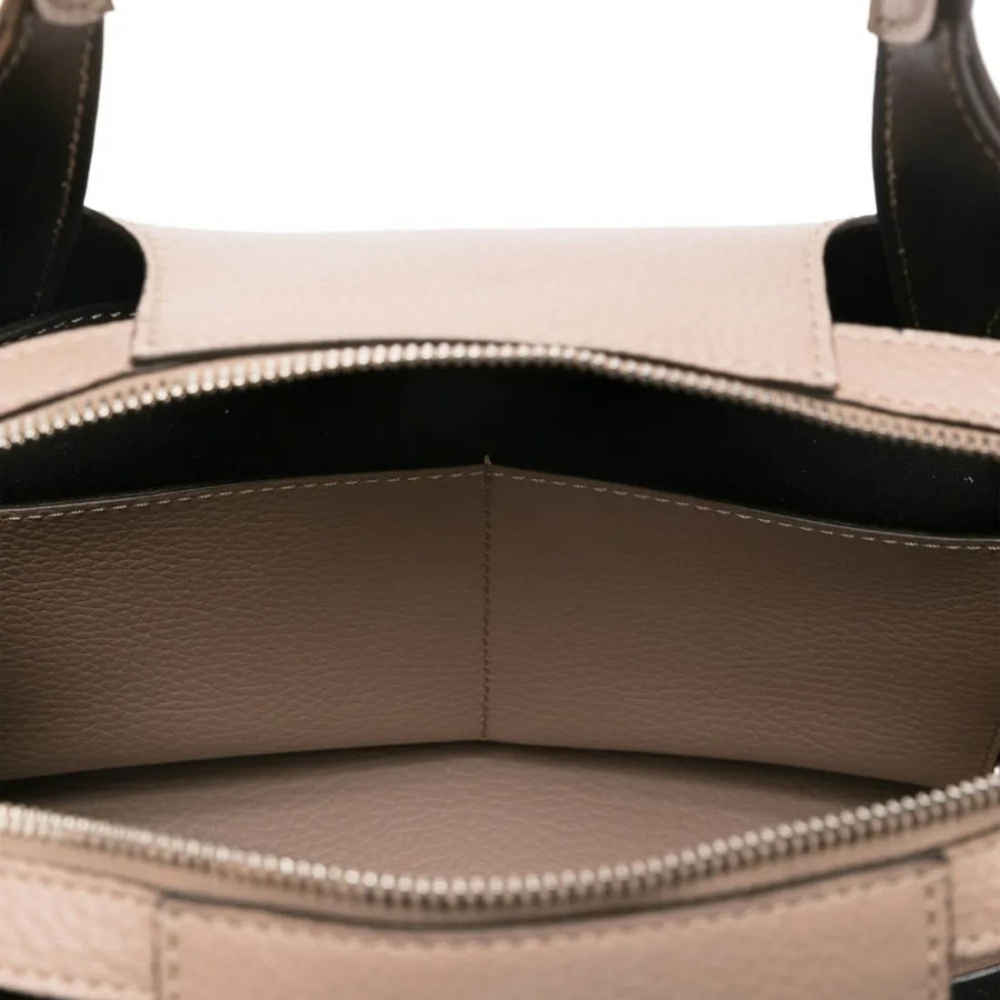 Tod's Boston Beige Leather Tote Bag-3