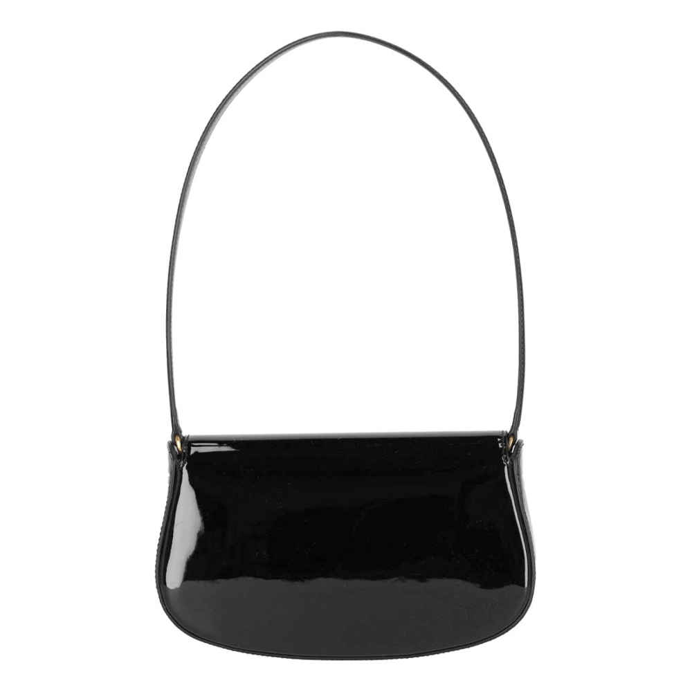 YSL Voltaire Patent Leather Black Shoulder Bag-2