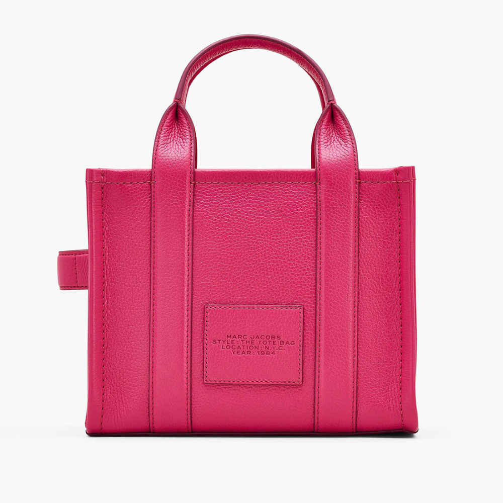 Marc Jacobs Canvas Pink Leather Tote Bag-1