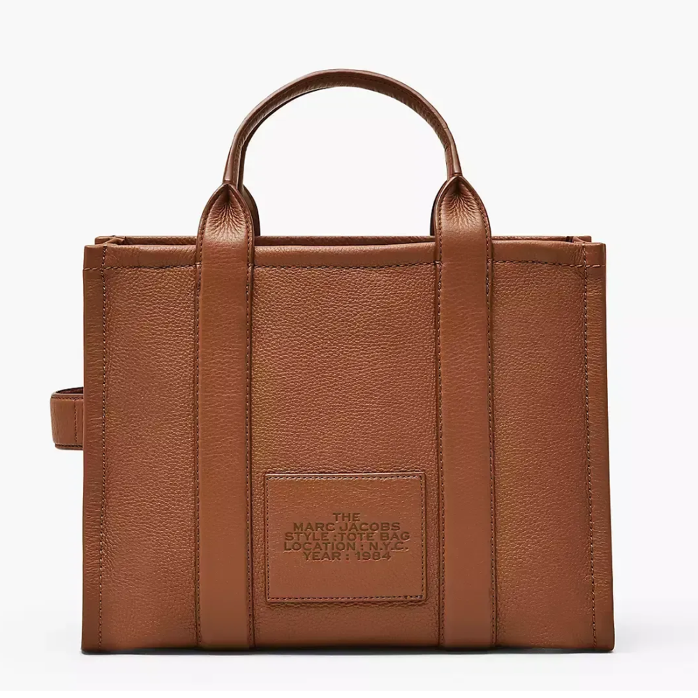 Marc Jacobs Canvas Brown Leather Tote Bag-1